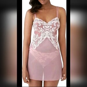 Nwt Wacoal Instant Icon Chemise Pink 814322 2xl